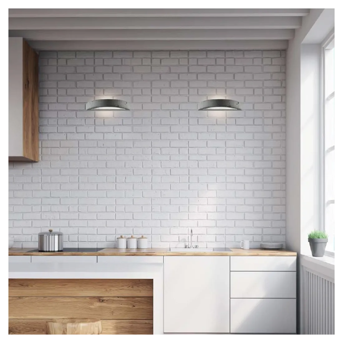 Belfiore Betonwandleuchte 9010 ERIDA CEM 2455.41 E27 LED