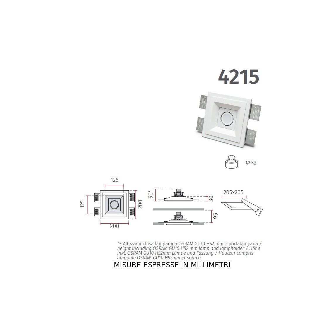 Faretto incasso BF-4215 Belfiore