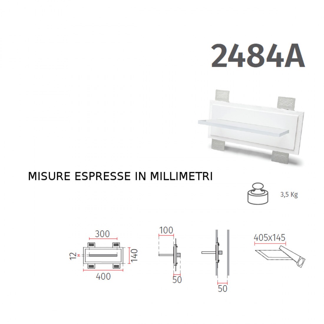 Applique incasso BF-2484 Belfiore