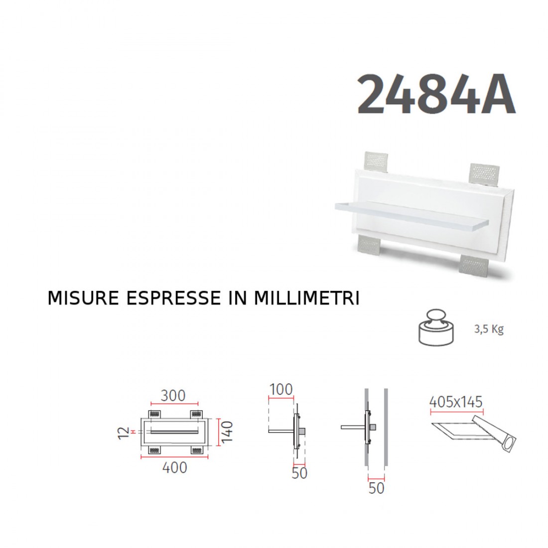 Applique incasso BF-2484 Belfiore