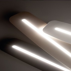 Moderne rechteckige Deckenleuchte, warm dimmbares LED-Modul