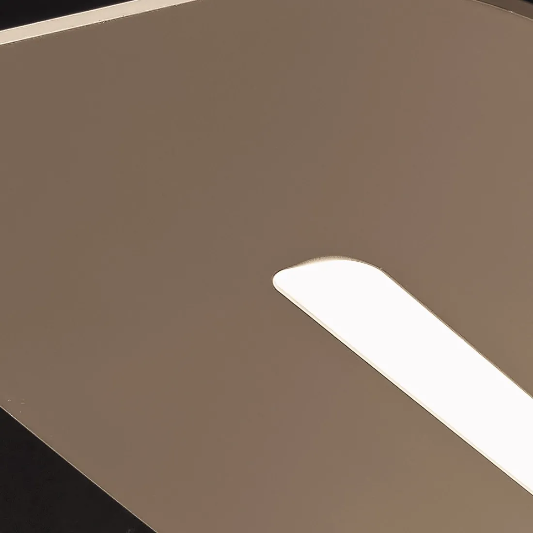 Plafonnier rectangulaire moderne, module LED dimmable chaud