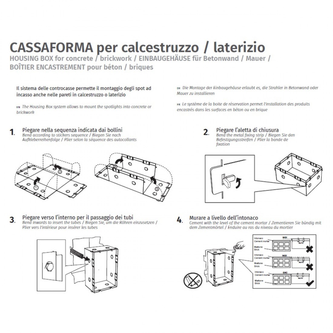 Controcassa BF-4195 A 3004 023.479 Belfiore