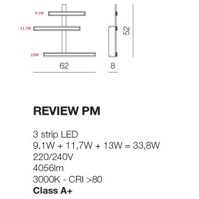 Plafoniera o applique in alluminio bianco a led luce calda dimmerabile