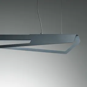 Lampadario moderno rettangolare a led luce calda dimmerabile