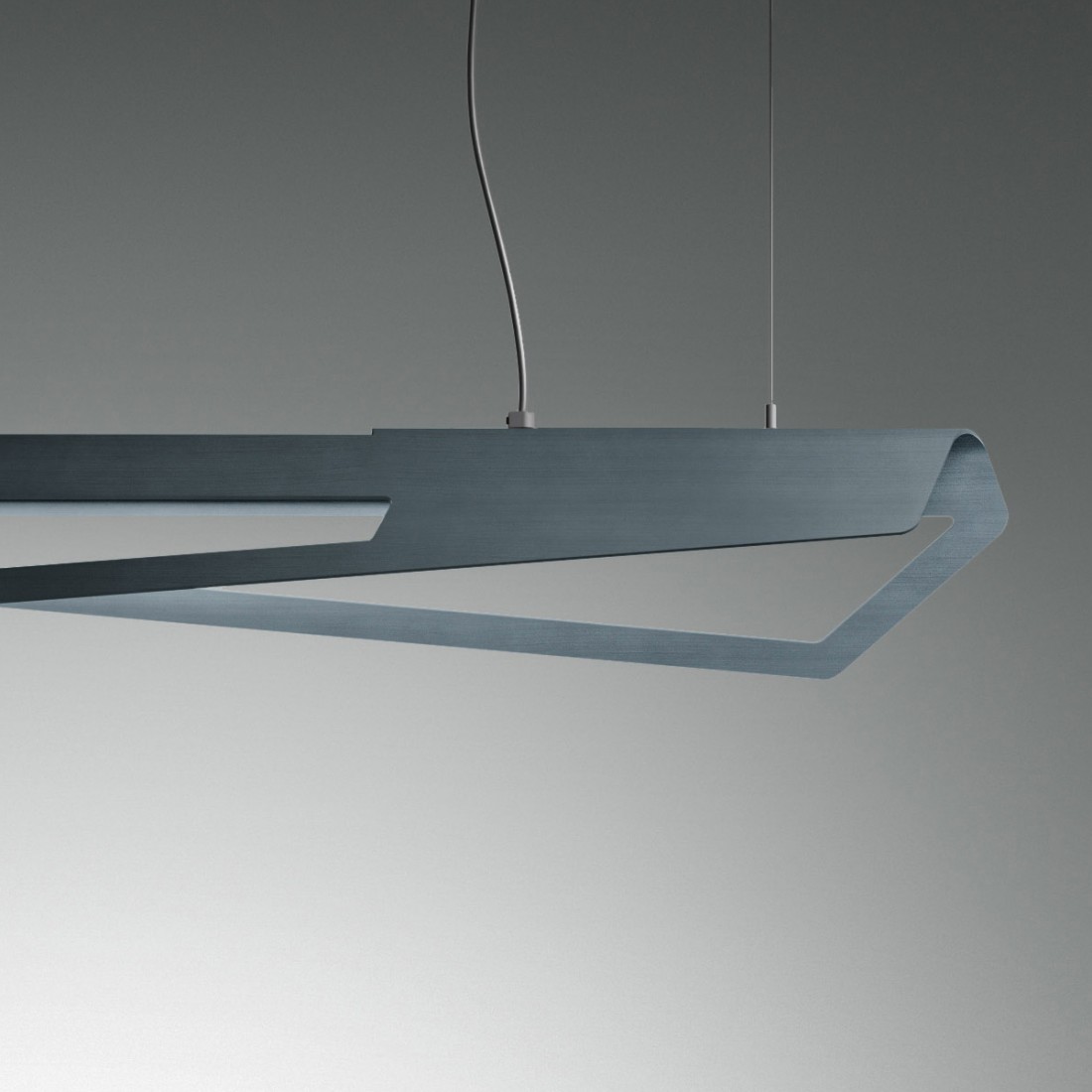 Moderner rechteckiger LED-Kronleuchter mit warmem dimmbarem Licht