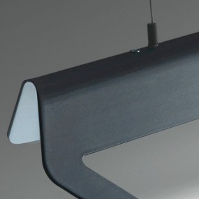 Moderner rechteckiger LED-Kronleuchter mit warmem dimmbarem Licht