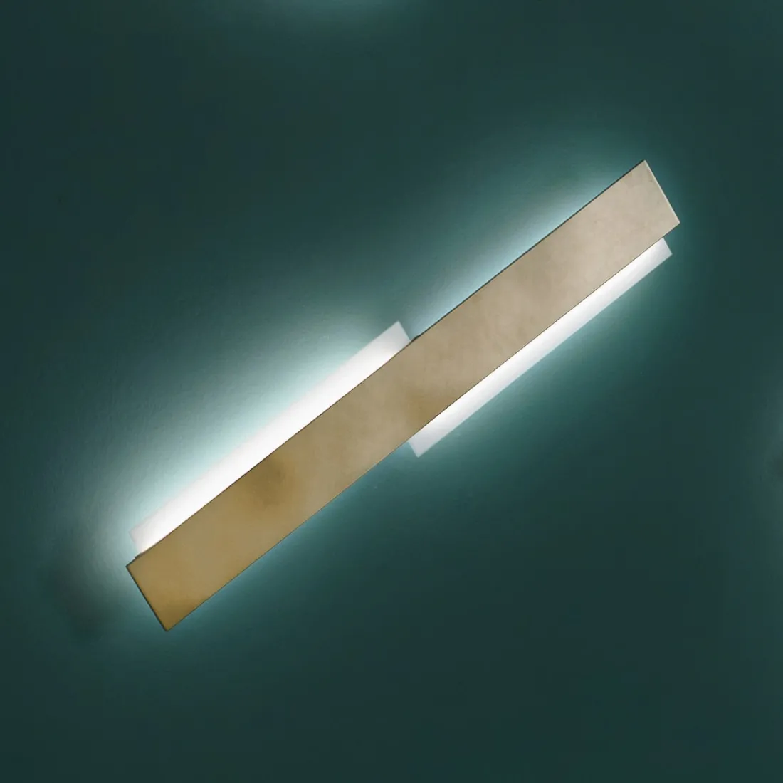 Applique moderna rettangolare modulo led integrato luce calda