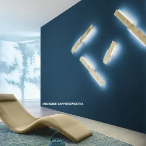 Moderne rechteckige Wandleuchte mit integriertem LED-Modul, warmes Licht