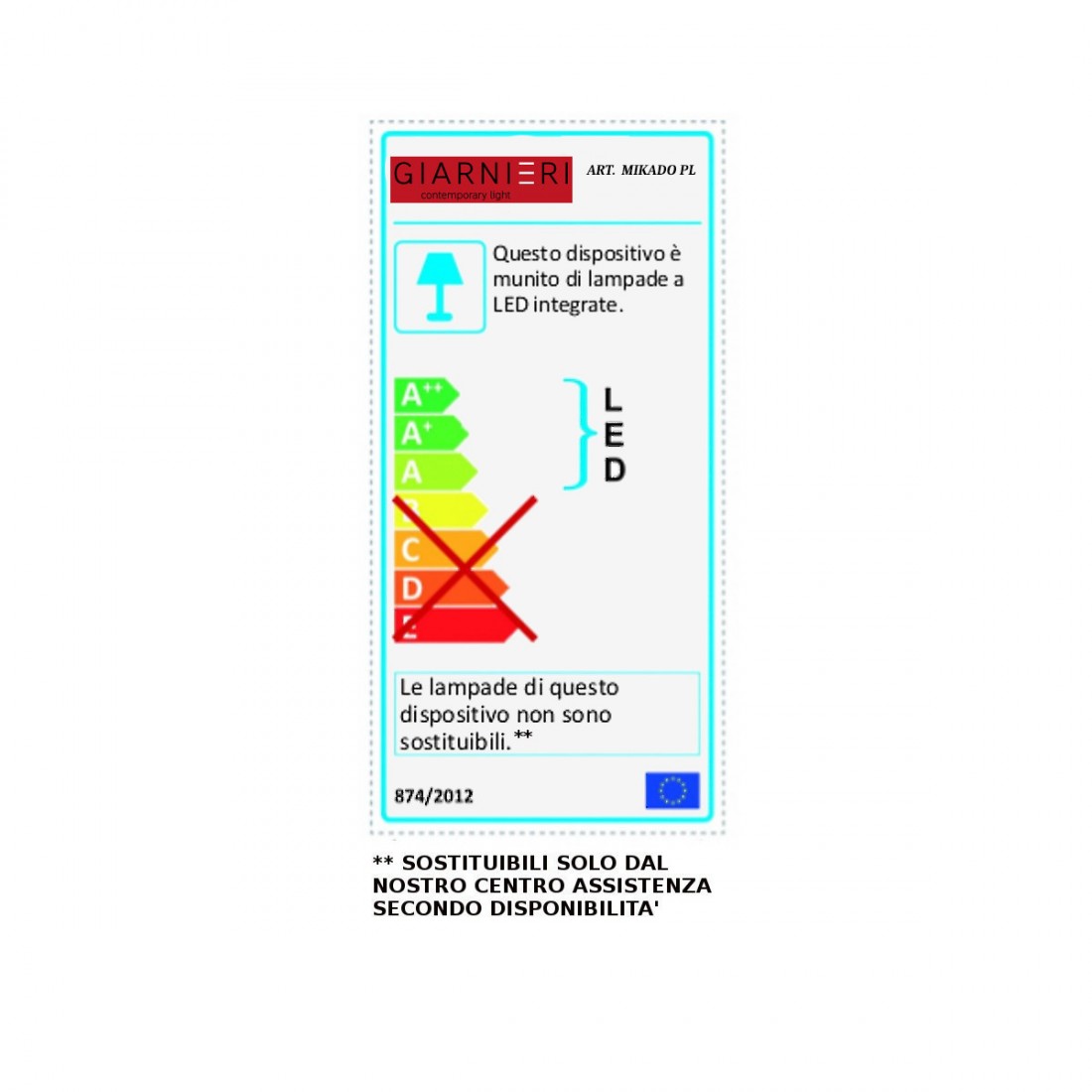 Plafoniera moderna rettangolare modulo led integrato luce calda