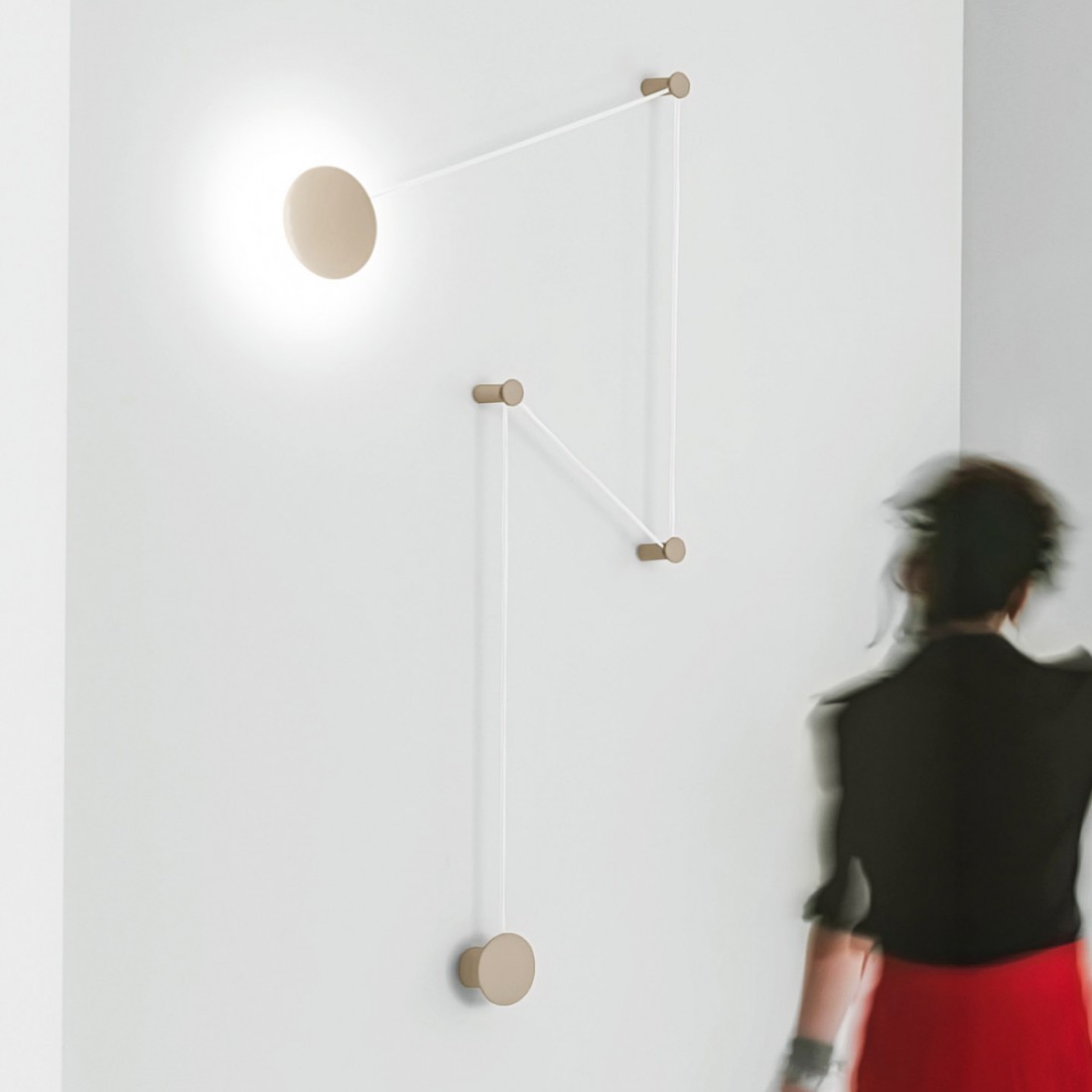 Moderne LED-Wandbehang. Hergestellt in Italien