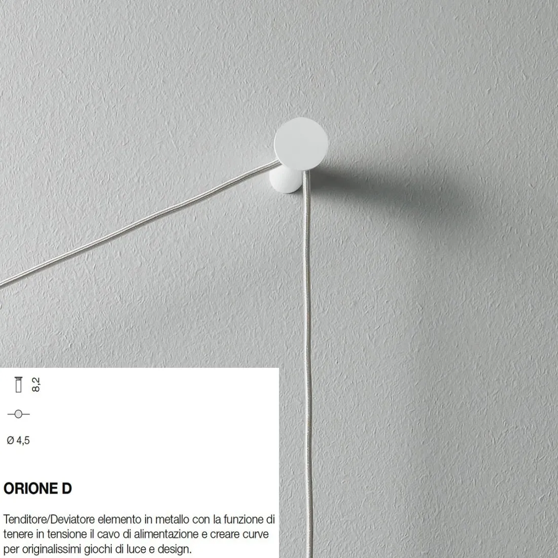 Tesata da parete moderna a led. Made in Italy