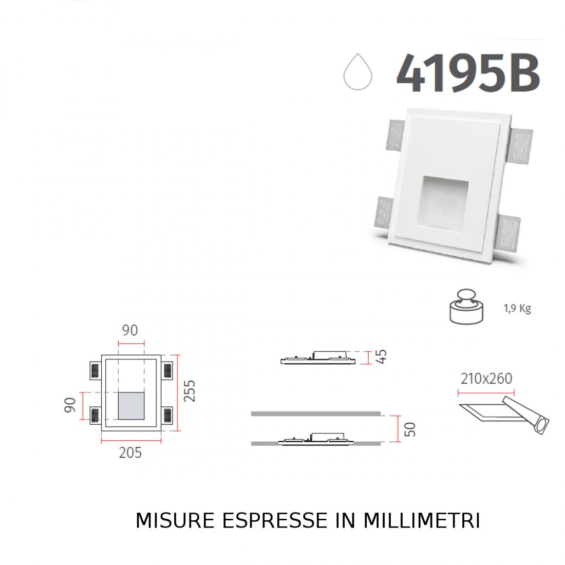 Faretto incasso BF-4195 B Belfiore