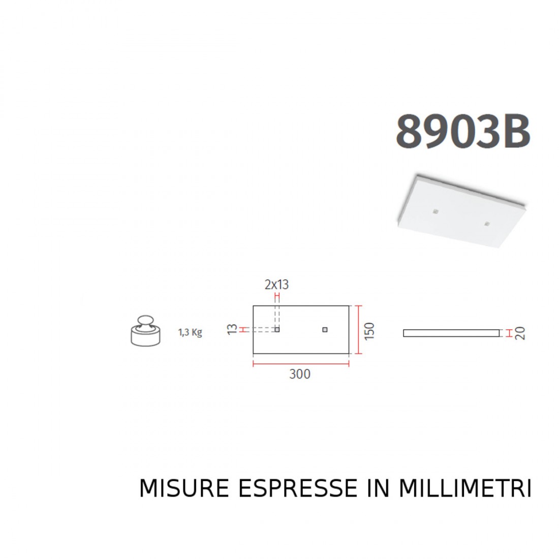 Plafoniera BF-8903 B Belfiore 9010