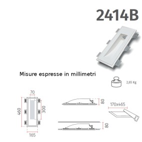 Faretto incasso BF-2414 Belfiore 9010