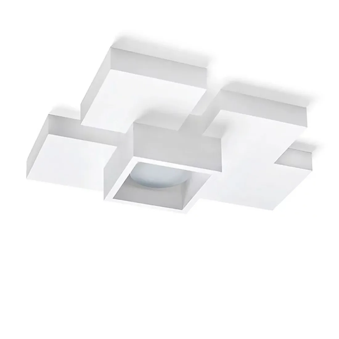 Sforzin Illuminazione SIDE T291 GX53 Plafonnier LED en plâtre