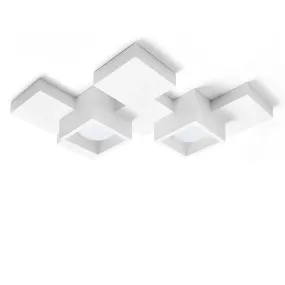 Sforzin Illuminazione SIDE T292 GX53 lámpara LED de techo de yeso