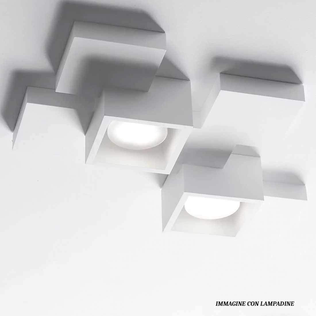 Sforzin Illuminazione SIDE T292 GX53 LED-Gips-Deckenleuchte