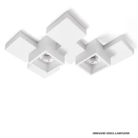 Sforzin Illuminazione SIDE T292 GX53 Plafonnier LED en plâtre