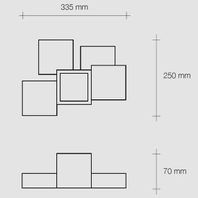 Sforzin Illuminazione SIDE T291 GX53 LED-Gipsdeckenleuchte