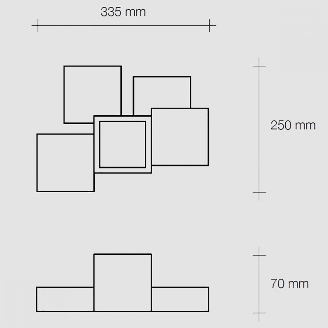 Sforzin Illuminazione SIDE T291 GX53 LED-Gipsdeckenleuchte