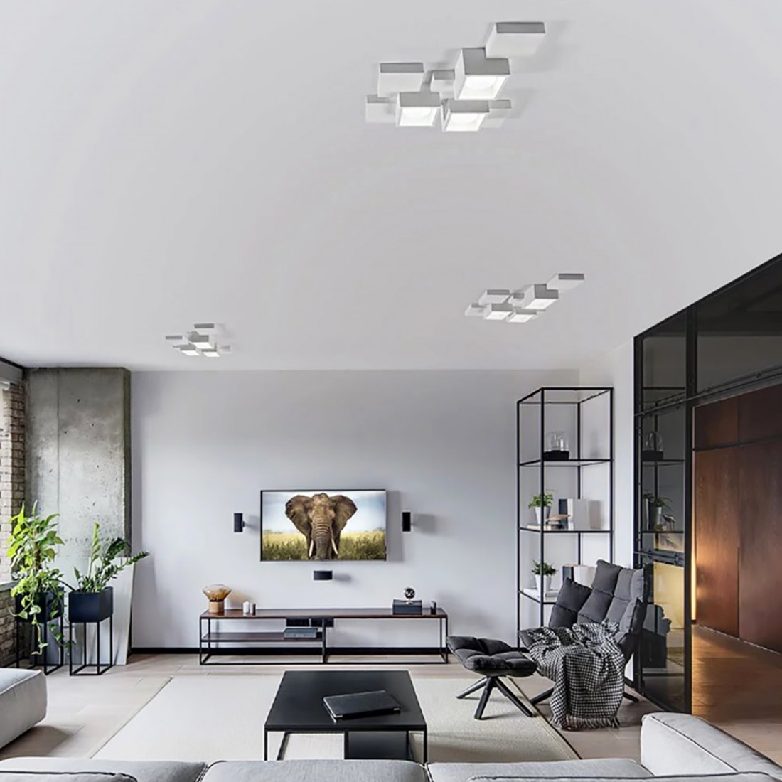 Sforzin Illuminazione SIDE T293 GX53 LED-Gips-Deckenleuchte