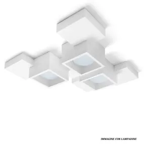 Sforzin Illuminazione SIDE T293 GX53 lámpara LED de techo de yeso