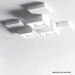 Sforzin Illuminazione SIDE T293 GX53 Plafonnier LED en plâtre