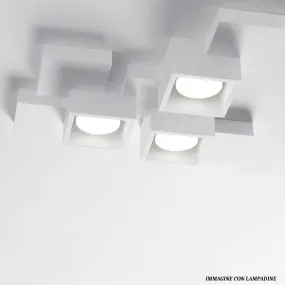 Plafoniera gesso Sforzin Illuminazione SIDE T293 GX53 LED