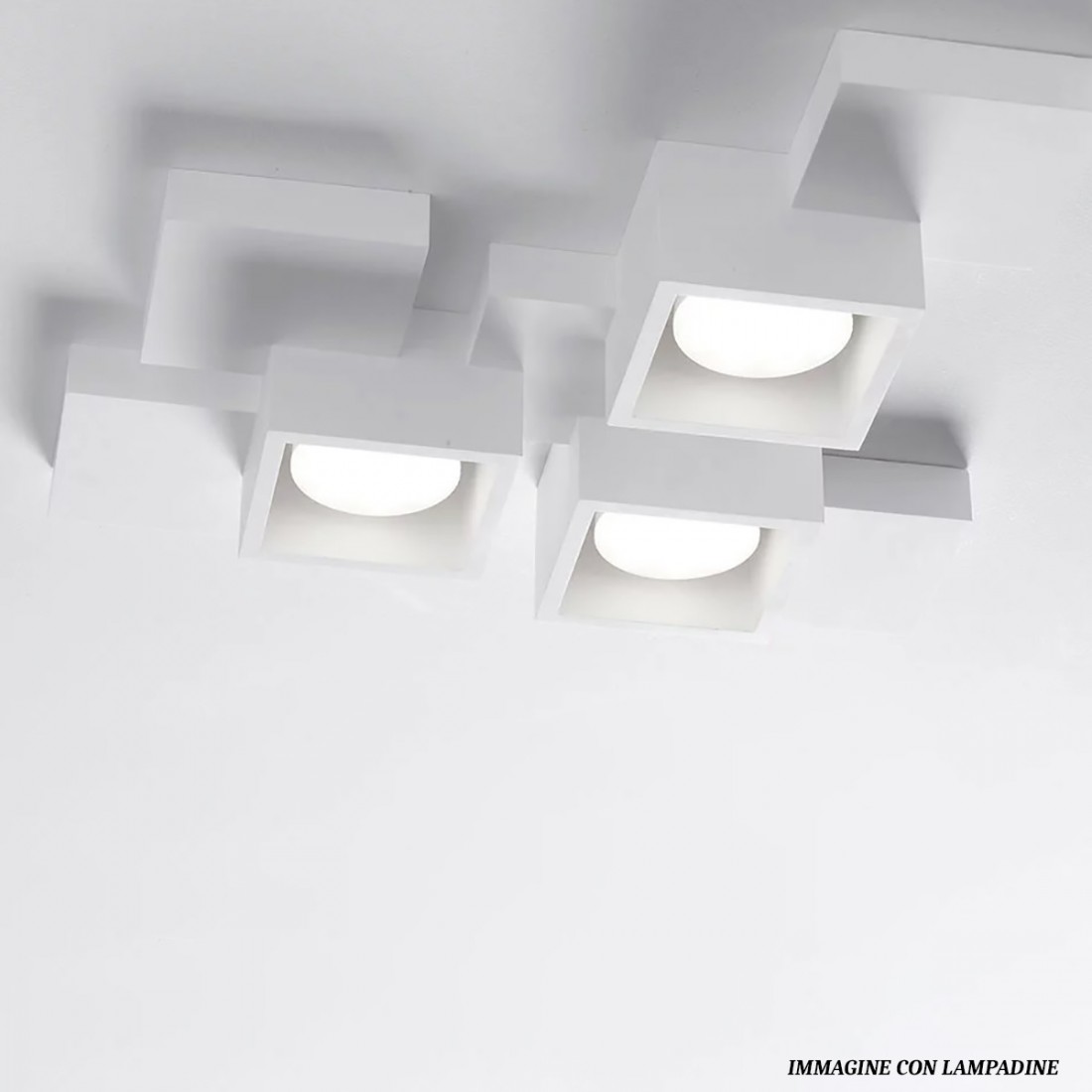 Sforzin Illuminazione SIDE T293 GX53 LED-Gips-Deckenleuchte