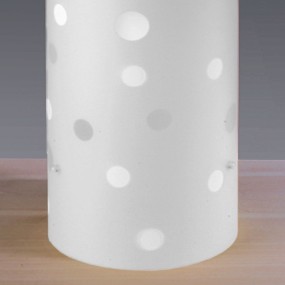 13cm Zylinderlampe aus farbigem Kunststoff für Kinder. LED.