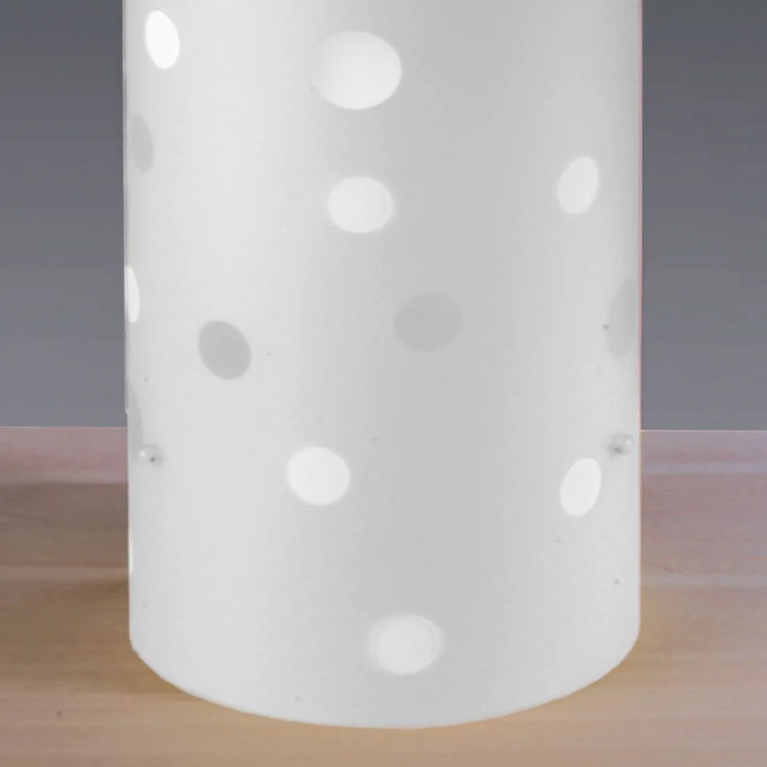 13cm Zylinderlampe aus farbigem Kunststoff für Kinder. LED.