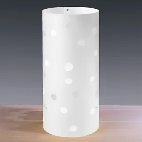 13cm Zylinderlampe aus farbigem Kunststoff für Kinder. LED.