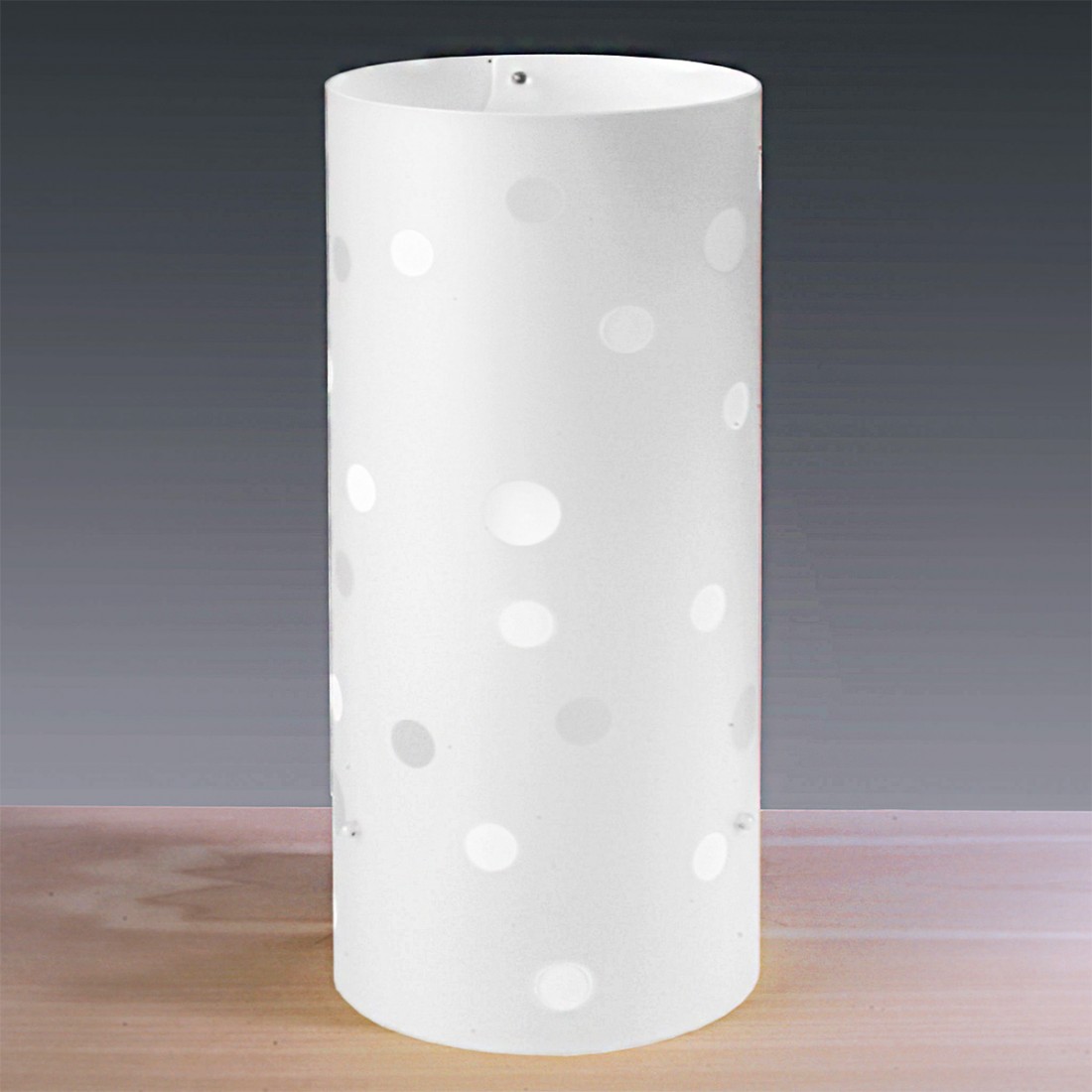 Lampe cylindrique de 13cm en plastique coloré pour enfant. LED.