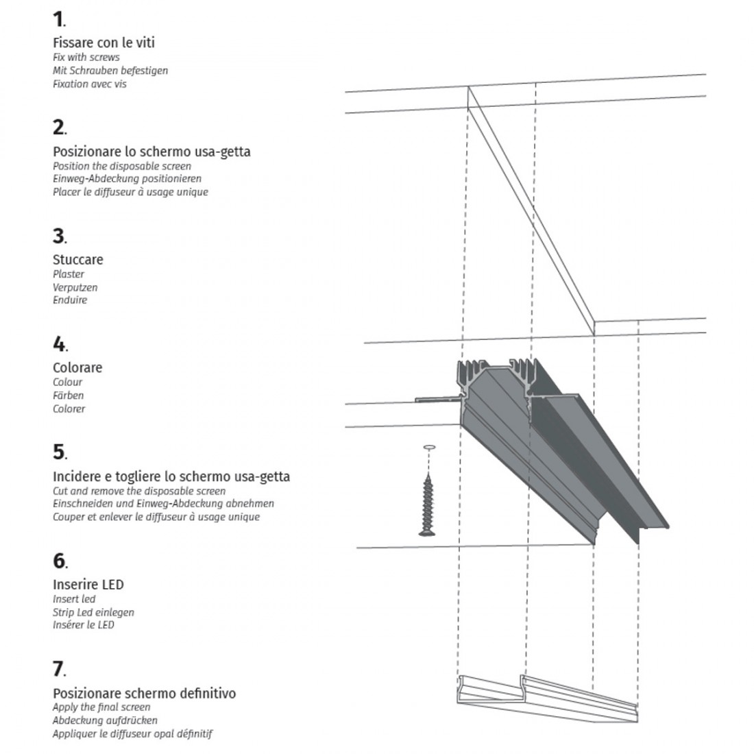 Plafoniera BF-P005B Belfiore 9010