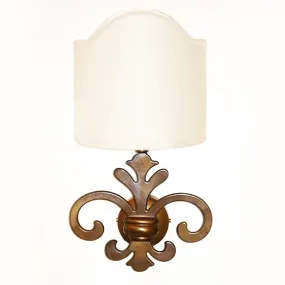 Rustikale Messing-Wandleuchte mit Lampadari Bartalini