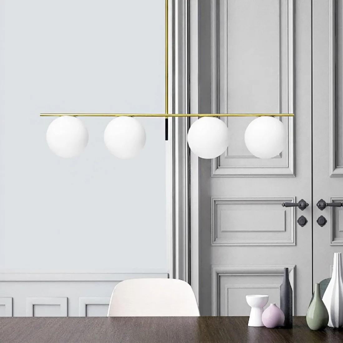 Lustre classique Miloox JUGEN 1744 68 E27 LED