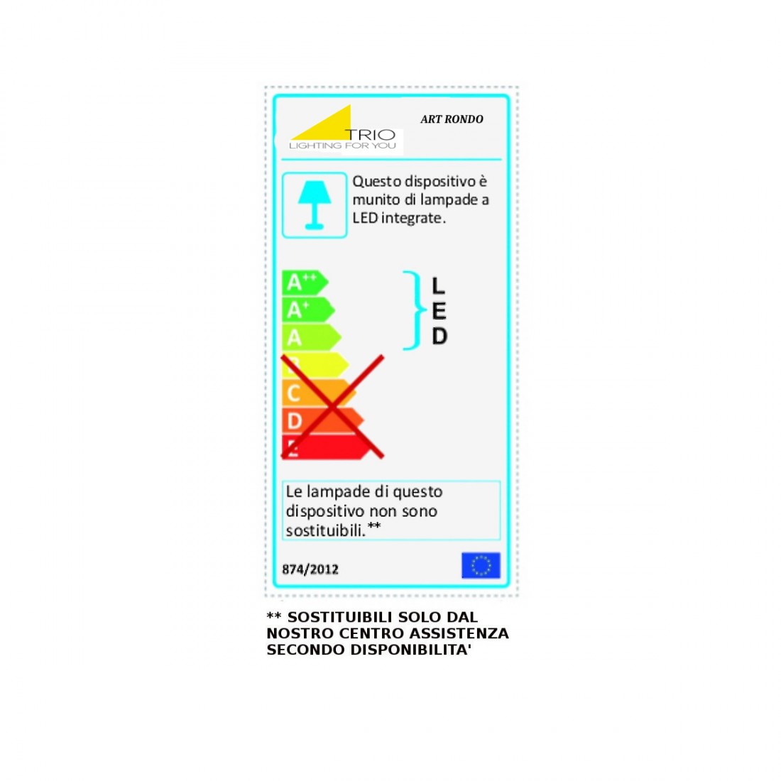 Piantana moderna ad anelli Rondo Trio Lighting 422610532