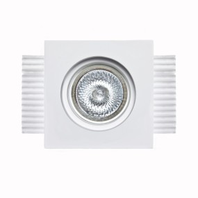 Spot encastrable en plâtre 9010 Belfiore Neo light 0029 GU10 Plafonnier LED à optique fixe placoplâtre maçonnerie