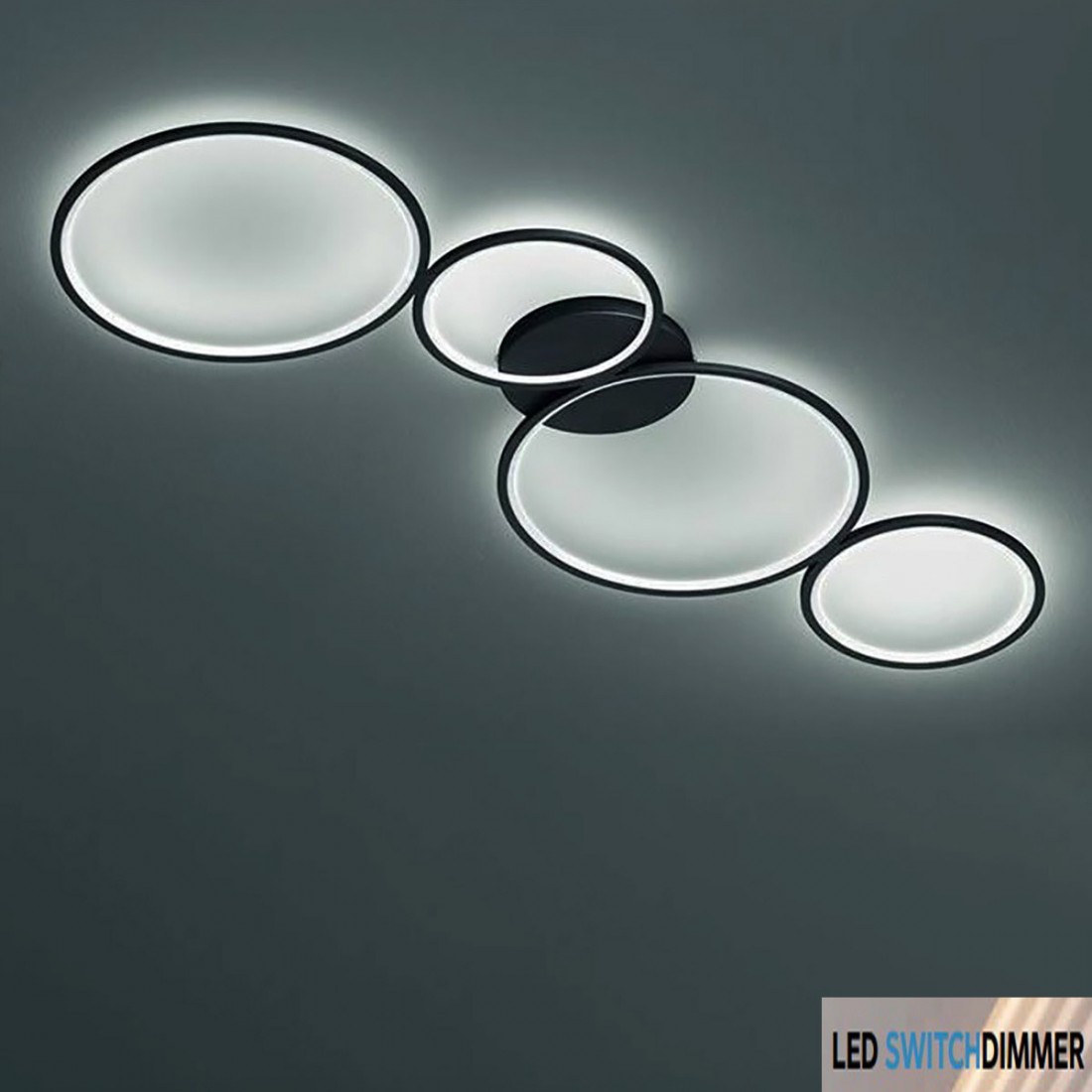 Plafoniera moderna ad anelli Rondo Trio Lighting 6226104032