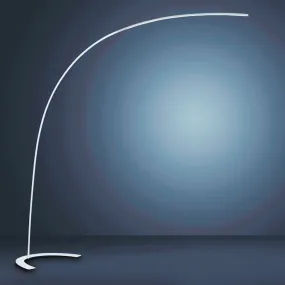 Trio Lighting dimmbare LED-Stehleuchte mit gewölbtem Arm