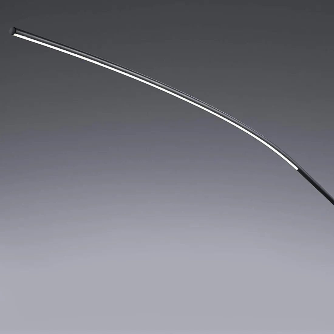 Trio Lighting dimmbare LED-Stehleuchte mit gewölbtem Arm