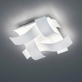Plafoniera Trio Lighting TR-RUBY 18W LED 1800LM 3000°K dimmerabile metallo lampada parete soffitto ultramoderna