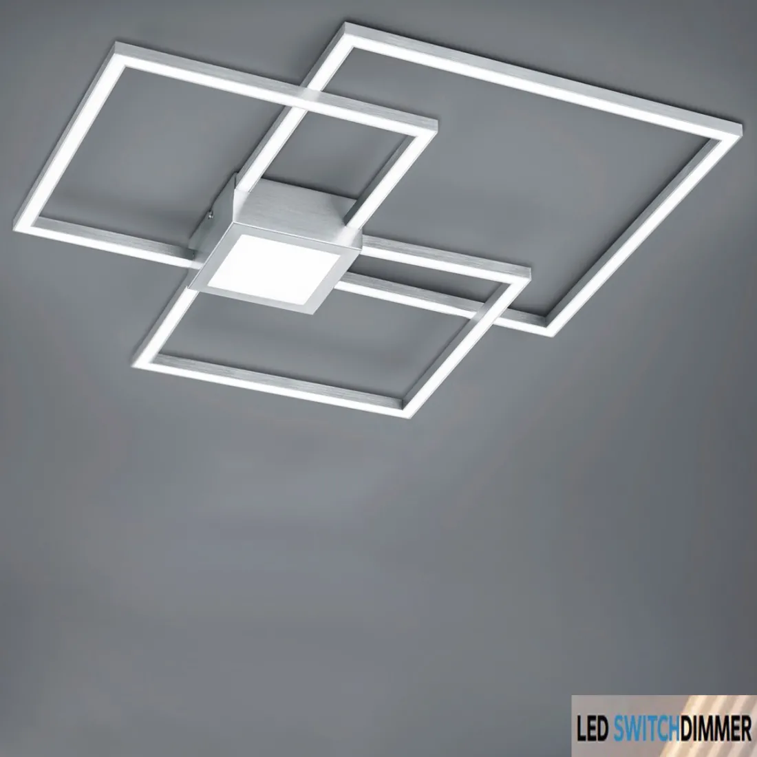 Hydra Trio Ligthing quadratische dimmbare LED-Deckenleuchte