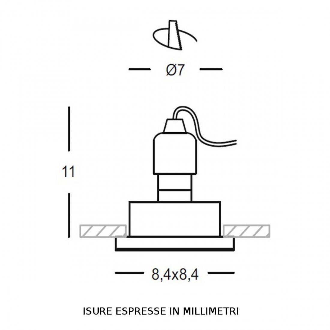 GE-GFA377 Gea Led spot encastré