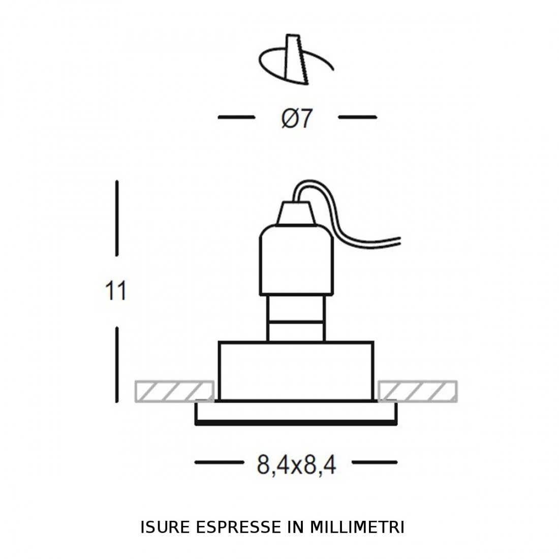 GE-GFA377 Gea Led spot encastré