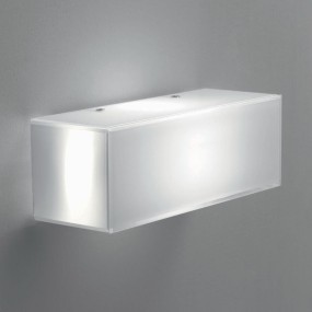 Applique-plafoniera moderna in vetro bianco Cubic Illuminando