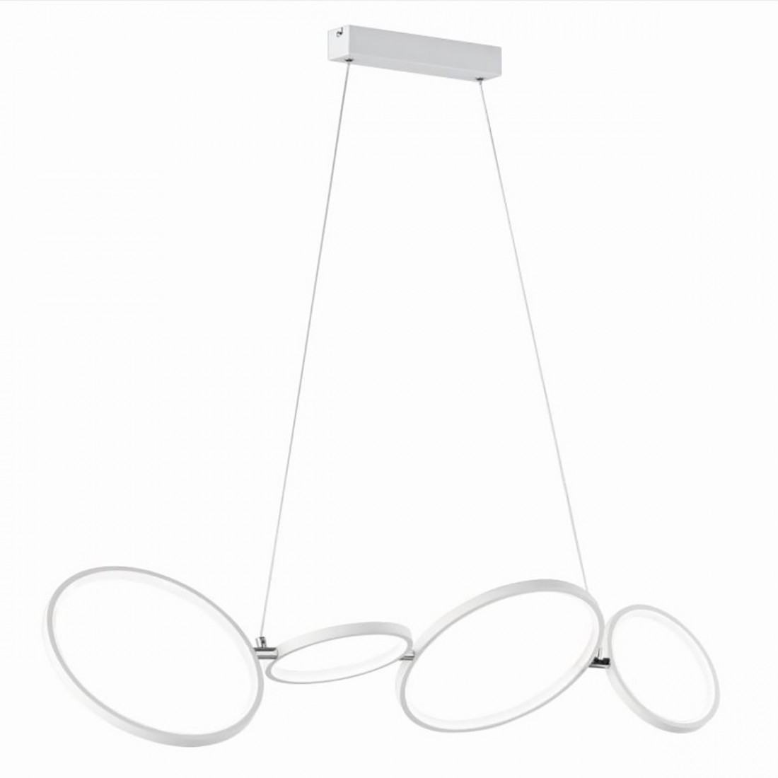 Rondo Trio Lighting 322610431 lustre moderne avec 4 anneaux led dimmables