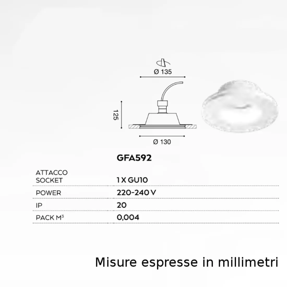 Spot encastré GE-GFA592 Gea Led