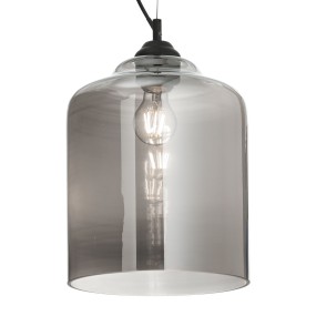 Suspension classique en verre transparent avec culot E27 60W max.